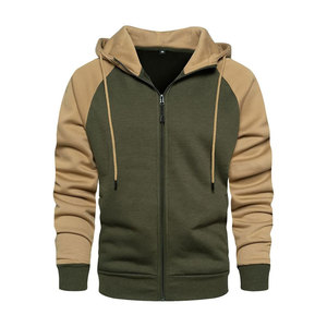 Eco-Friendly Men's Fashion Hooded <b>Zip</b>-<b>Up</b> Sweatshirt Raglan Sleeve Solid Color Men's Outdoor Breathable Winter <b>Zip</b> <b>Up</b> Hoodie - Product Image 2