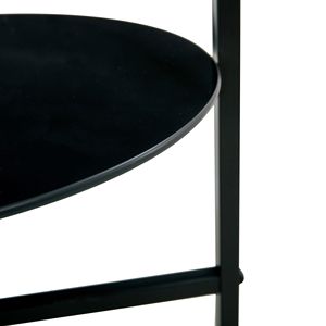 Set 2 pezzi tavolini tondi in vetro temperato per soggiorno o ufficio-mobili da tavolino versatili - Product Image 5