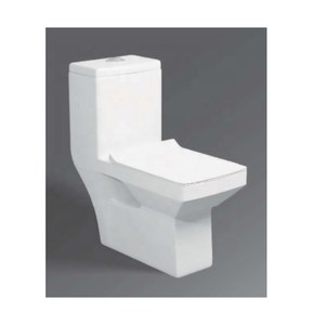 Premium One Piece Floor Mounted Water Closet Ceramic <b>Toilet</b> for Washroom <b>with</b> Enhanced Durability and Modern Aesthetics - Product Image 5