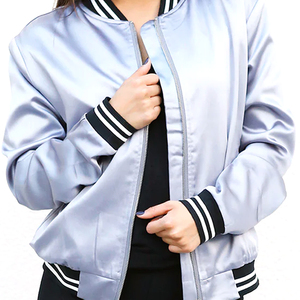 Blouson bomber oversize streetwear pour femme, veste décontractée à fermeture éclair, broderie personnalisée, fabricant OEM en gros - Product Image 6