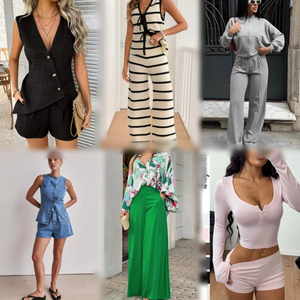 Factory Clearance Summer Women's <b>Sets</b> Hot Selling Casual and Fashionable Women's <b>Sets</b> Two-piece <b>Set</b> Wholesale - Product Image 3