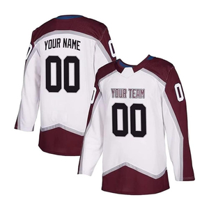 Venta al por Mayor de Uniformes de Hockey sobre Hielo Personalizados, Sublimados, 100% Poliéster, Transpirables, de Secado Rápido, con Logotipo Personalizado, Fabricante OEM - Product Image 3