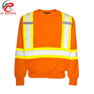 Sudadera de Trabajo Personalizada al Por Mayor para Hombre, Sudadera Reflectante de Alta Visibilidad con Cuello Redondo para Invierno, para Mujer - Product Image 2