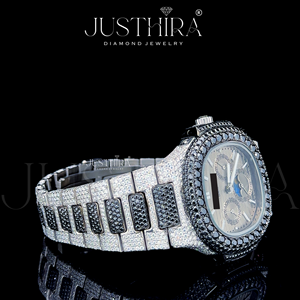 Montre en quartz avec diamant moissanite de haute qualité, style business pour homme, étanche, disponible au prix de gros - Product Image 6