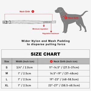 Collier pour chien en nylon tactique rembourré et réglable de 2 pouces, robuste, avec poignée et rivets imprimés – Offre Spéciale - Product Image 6