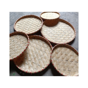 Panier de rangement ovale en bambou tressé à la main, plateau à fruits tissé, organisateur multifonction écologique pour le rangement des aliments dans la cuisine - Product Image 6
