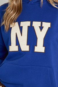 Custom Logo <b>Women's</b> NY Applique Hoodie & <b>Jogger</b> 2 Pieces Set Cotton Breathable <b>Women's</b> Tracksuits Streetwear <b>Women</b> Sweatsuits - Product Image 6