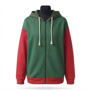 Oversized full-zip hoodie Heavyweight streetwear jacket <b>Athletic</b> sportswear hoodie Thick drawstrings hoodie - Product Image 3