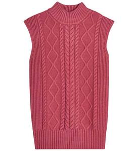 Pull sans manches tricoté directement de l'usine - Pull d'hiver personnalisé - Haut en maille douce de haute qualité pour femme, respirant - Product Image 6