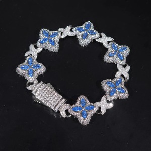 Hot Sale Pass VVS1 <b>Bangles</b> Hip Hop Jewelry 925 Sterling <b>Silver</b> Iced Moissanite Cuban Link <b>Bracelet</b> GRA Certified Unisex - Product Image 1