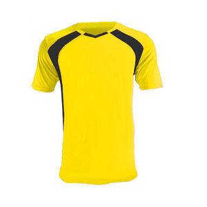 Maillot de football unisexe noir et jaune toutes couleurs, design personnalisé, respirant, sublimation, manches courtes, 100 % polyester, haute qualité - Product Image 2