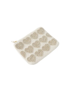 Bonita Personalización de bordado Palma diseño con cuentas Mini bolsa con cremallera con cuentas de semillas artesanales y estilo elegante DE LA India - Product Image 2