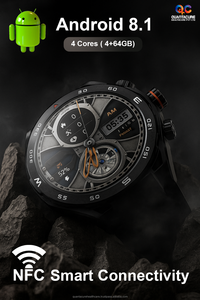 2025 QC ax09 hw18 unisex GPS Android Smartwatch xoay máy ảnh 4G 4 + 64GB Wifi cuộc gọi video sức khỏe NFC ai trợ lý giọng nói - Product Image 6