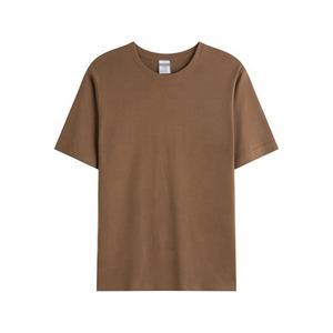 T-shirts Hip Hop décontractés à manches courtes pour hommes OEM 100% coton avec impression personnalisée hauts blancs unis - Product Image 4