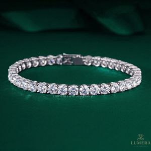 IGI Certified Lab Grown Diamond Tennis <b>Bracelet</b> Round Brilliant Cut Luxury <b>White</b> Gold <b>Bracelet</b> for Women Fine Jewelry - Product Image 4