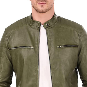 Fully Stylish <b>Men</b> <b>Leather</b> <b>Jacket</b> Hot Selling Comfortable Premium Quality Easy Wash <b>Men</b> <b>Leather</b> <b>Jacket</b> with Custom Logo/Colors - Product Image 5