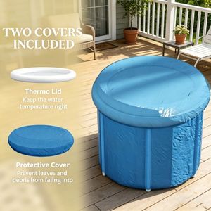 Vasca di Ghiaccio Portatile in PVC con Materiale Drop Stitch, Logo Personalizzato per Recupero Sportivo, Spa, Palestra, Uso Esterno, con Copertura per Terapia ad Acqua Fredda - Product Image 6