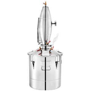 Alambique de Acero Inoxidable 304 de 18.5 Galones/70 Litros, Kit Casero para Hacer Vino y Whisky, Caldera con Termómetro, Destilador a Vapor - Product Image 6