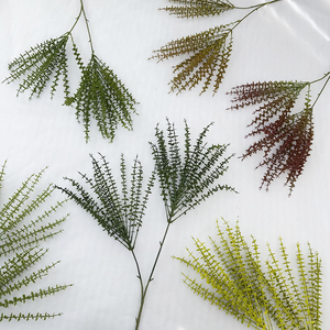 2 tenedores de eucalipto Yuanbao Eucalyptus Lea FArtificial tela de pantalla de seda planta de vid para Navidad boda camino diseño de plomo - Product Image 4