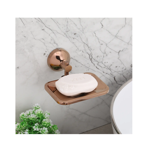 Porte-savon en laiton massif en forme de feuille, doré, de luxe, pour salle de bain, hôtel, spa, décoration de salle de bain - Product Image 5