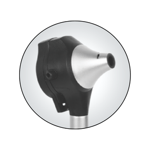 Otoscopio de Fibra Óptica con Cuerpo Metálico y Tecnología de Xenón Halógeno XHL |   Metal Cromado Mate |   Alta Calidad - Product Image 4