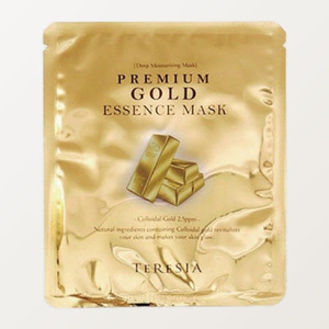 มาส์กหน้าเกาหลี K-Beauty Tersia Premium Gold Essence Mask Sheet Pack 10 แผ่น ผลิตในเกาหลี สารสกัดจากโสม - Product Image 3