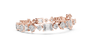 9Kt <b>Gold</b> Multi Shape Diamond Bracelet 24 Stones 20.07Ct High Jewelry Luxury Couture Statement Bridal Party Wear Luxe - Product Image 4