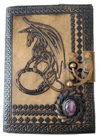 Carnet de notes personnel Dragon, journal, cadeau, vintage, fait main, grand format, couverture rigide en cuir gaufré, papier recyclable, personnalisé