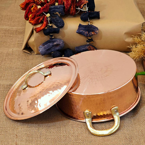 Olla de Cobre Puro con Diseño Martillado, la Más Vendida, Decorativa para Mesa, Cocina, Hogar, Hoteles, Restaurantes, Servicio de Catering - Product Image 3