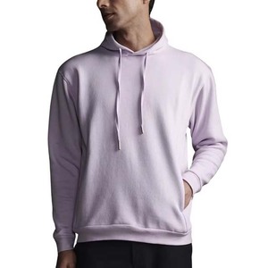 Sudadera con Capucha para Hombre, Corte Regular, Color Sólido, Informal, para Otoño, Tejido de Felpa, 100% Algodón, Diseño con Bolsillos - Product Image 1