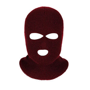 Balaclava intégrale personnalisée à 3 trous pour le ski, masque d'hiver, chapeaux de sport d'extérieur, balaclava noire - Product Image 1