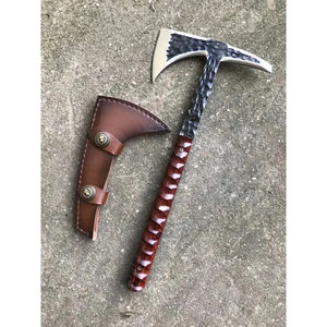Burraq 16" Custom Handmade Stainless Steel Splitting <b>Axe</b> Tomahawk Rosewood Handle DIY Industrial Outdoor Hunting <b>Camping</b> - Product Image 6