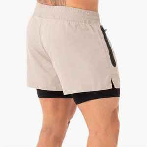 Pantalones Cortos Deportivos para Hombre, de Verano, para Gimnasio, Fitness, Secado Rápido, Transpirables, Elásticos, para Entrenamiento, Deportes al Aire Libre, Correr, Doble Capa - Product Image 5