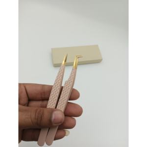 Pinzas de Precisión para Cejas, Herramienta Profesional de Maquillaje, Acero Inoxidable Antiestático, Marca de Lujo Personalizada, Modelo 198 - Product Image 5