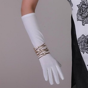 Gants longs en velours extensible pour soirée opéra, style Charleston, 40 cm - Product Image 5