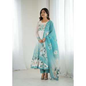 Hermoso vestido de fiesta: parte inferior y tamaño Dupatta XS para un aspecto impresionante - Product Image 3