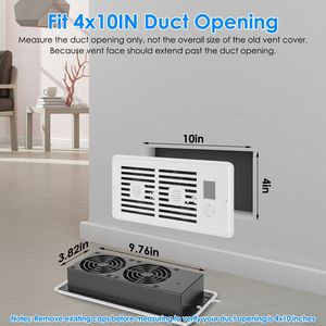 Ventilatore Intelligente a Doppio Motore con Booster di Ventilazione PWM, 10 Velocità, Timer, Rilevamento Automatico della Temperatura, 3 Modalità per Inverno ed Estate - Ventilazione Non Uniforme - Product Image 6