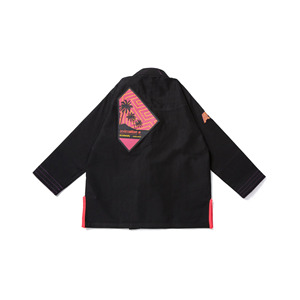 Kimono de Jiu-Jitsu Brésilien Noir Personnalisé Respirant Léger 100% Coton OEM Marque Privée Tissage Perlé Haute Densité pour Adultes - Product Image 2