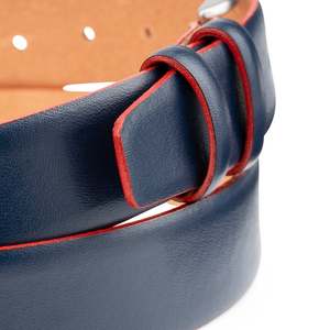 Ceinture décontractée pour homme en cuir de vachette RAHRAJ ENTERPRISES, boucle ardillon tête de mort en alliage, largeur 3,5 cm, longueur 110 cm, durable et robuste - Product Image 2