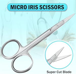 กรรไกรตัดกระจกตาแบบมืออาชีพ ปลายแหลมคมสำหรับการผ่าตัดทางการแพทย์ ทันตกรรม และห้องปฏิบัติการ ตัดได้อย่างแม่นยำ ใช้งานระดับมืออาชีพ ได้รับการรับรองมาตรฐาน ISO - Product Image 2