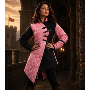Manteau Gambeson matelassé médiéval pour femme, veste en coton rembourrée, armure, costume de cosplay Renaissance, tenue LARP - Product Image 3