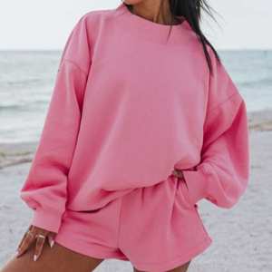 Pull col roulé uni pour femme, 100 % coton molletonné léger, écologique, streetwear oversize, coupe décontractée, haute qualité - Product Image 5