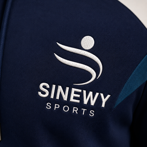 SINEWY SPORTS Men's Navy Blue Hooded Tracksuit Set Color Blocking Sporty Style Full Length With Side Pockets - Product Image 4