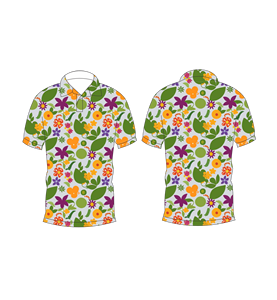 Camisa Polo Verde con Estampado Floral para Hombre, Sublimación Personalizada, Manga Corta, Verano, Casual, Transpirable, Ligera, para Golf - Product Image 6