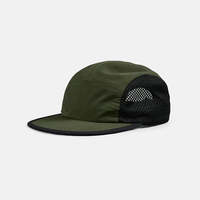 Casquette de camping personnalisable à 5 panneaux, casquette de trail running, casquette de sport d'extérieur en nylon maillé, légère, séchage rapide, multicolore