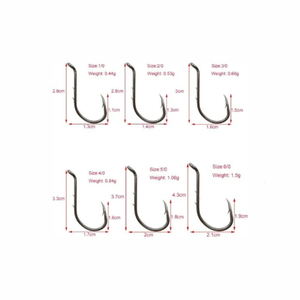 Anzuelos Circulares de Acero Inoxidable con Alto Contenido de Carbono 2026, con Punta Simple, para Pesca de Carpa, Trucha y Lubina en Agua Salada y Ríos, Anzuelos Offset - Product Image 2