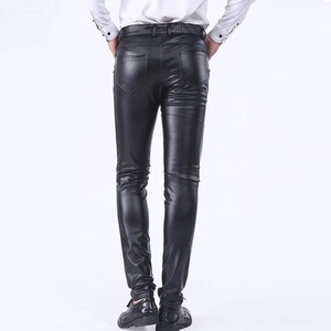 Pantalon en cuir pour homme, dernier design, toile respirante, imperméable, style vintage, service OEM disponible - Product Image 4
