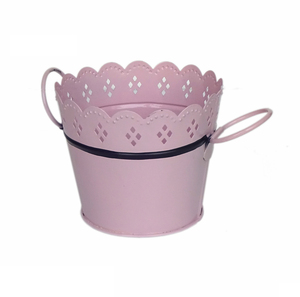 Decorative Iron Flower <b>Pot</b> with Smooth Finish for Modern Indoor Outdoor Garden Decoration - Product Image 6