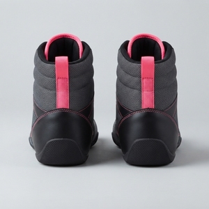 Zapatos de Entrenamiento de Boxeo para Hombre, de Cuero, con Cordones, Ligeros, de Caña Alta, Transpirables, Calzado Deportivo, Suela Flexible con Agarre y Soporte, para Gimnasio - Product Image 3