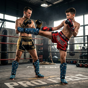 Fabricant d'équipements de protection pour la boxe, le Muay Thai, le kickboxing et le MMA, protège-tibias d'arts martiaux pour hommes. - Product Image 2